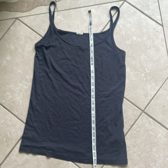 J Crew L tank top charcoal - Picture 6 of 8
